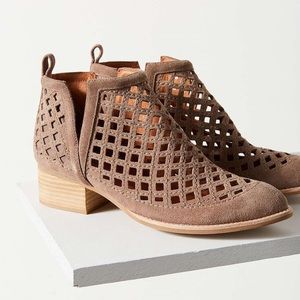 Jeffrey Campbell Taggart Suede Cutout Booties